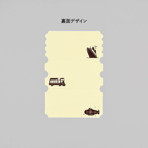 ROKKAKU × ob1toy Ticket Memo Cards – EARTH TOURS & GALAXY TOURS (2 patterns) - NOMADO Store 