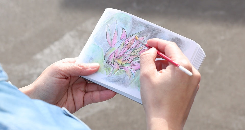 WATANABE Bookbinding Yokobon Sketch Notebook (2 colours)