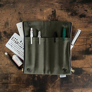 Luddite Pen Case Canvas 8-Go  (6 colours)