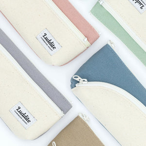 Luddite Canvas Pen Case Slim 8-Go  (5 colours)