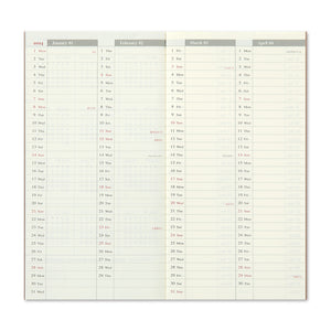 Traveler's Notebook Diary (Regular Size) - 2024 Weekly + Memo PREORDER