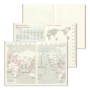 2024 Traveler's Notebook (Passport Size) - Monthly Diary Refill.