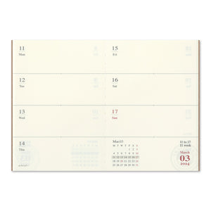 2024 Traveler's Notebook Diary (Passport Size) - Weekly. PREORDER