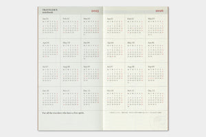 2025 - Traveler's Notebook (TRC) Weekly + Memo Diary (Regular size)
