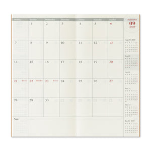 2026 Traveler's Notebook (TRC) - Monthly Diary (Regular Size) PREORDER