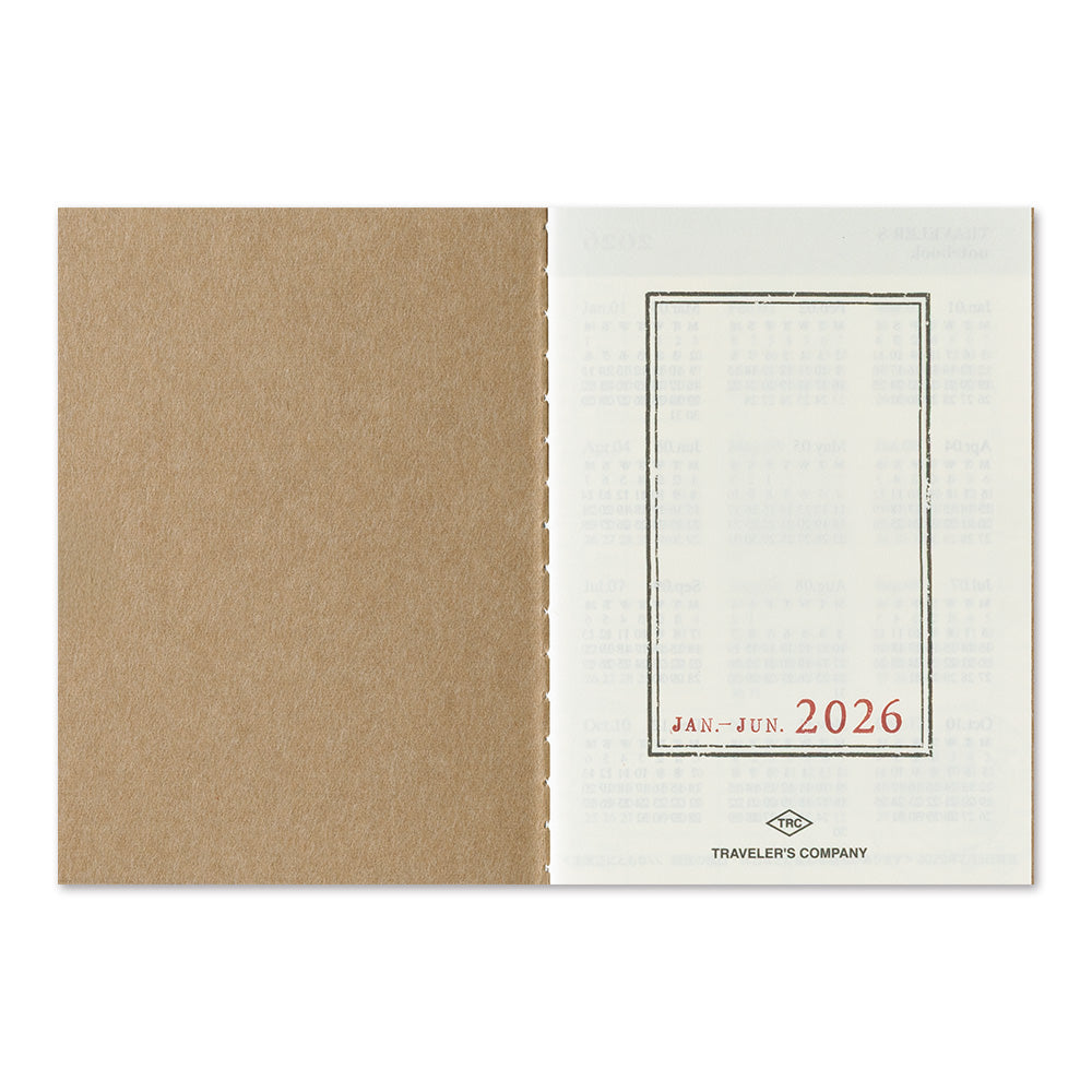 2026 Traveler's Notebook (TRC) Weekly Diary refill (Passport Size)