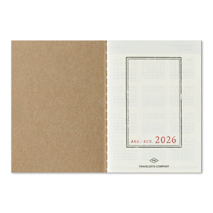 2026 Traveler's Notebook (TRC) Weekly Diary refill (Passport Size) PREORDER