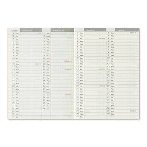 2026 Traveler's Notebook (TRC) Weekly Diary refill (Passport Size) PREORDER