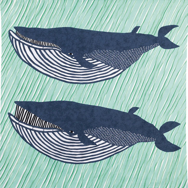 kata kata End Whale Green Furoshiki (L)