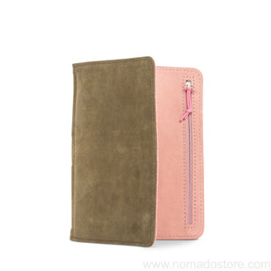 Roterfaden Taschenbegleiter SO_23 (olive/antique rose) B6 size