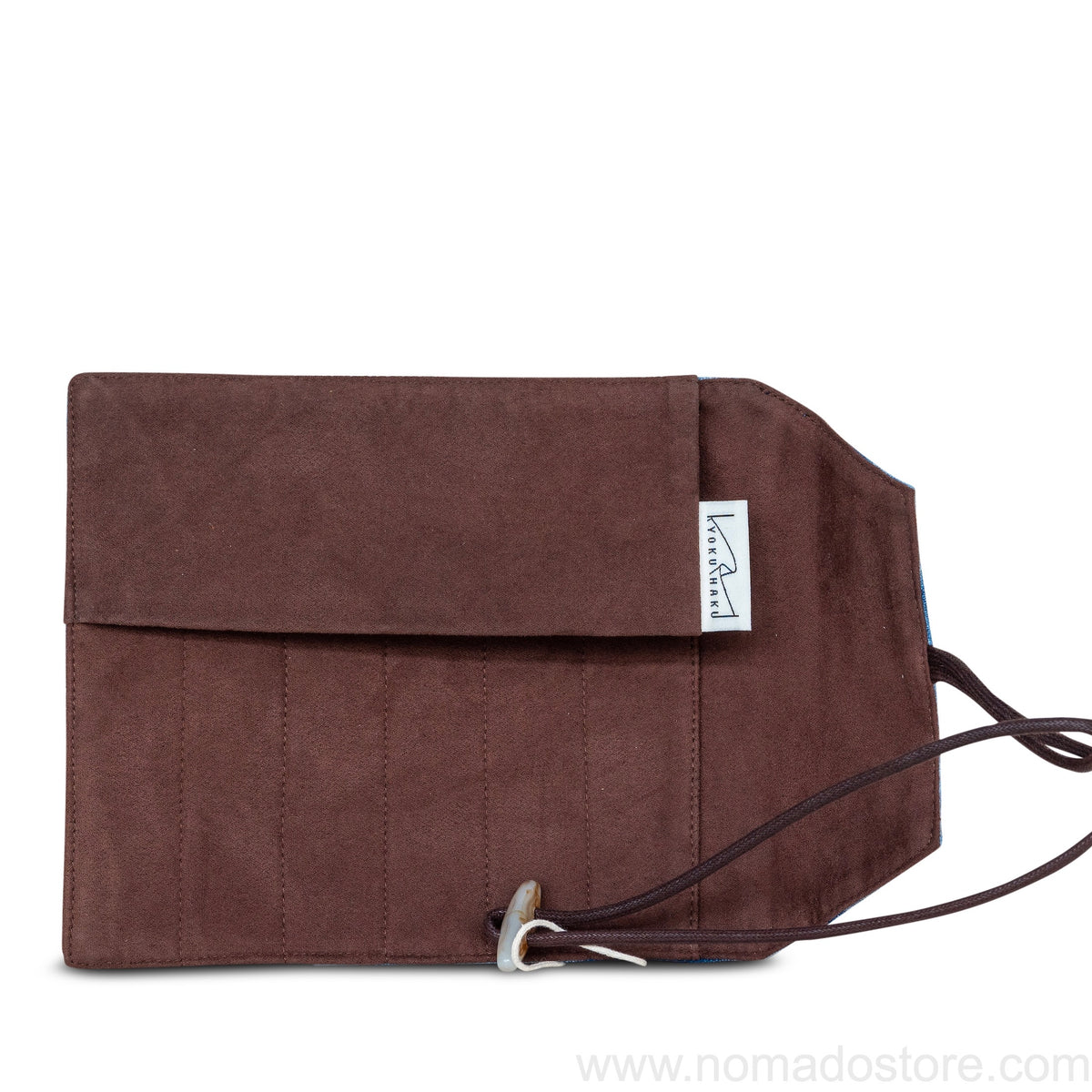 Kyoku Haku Indigo dyed Fabric Pen Roll (6 pens)