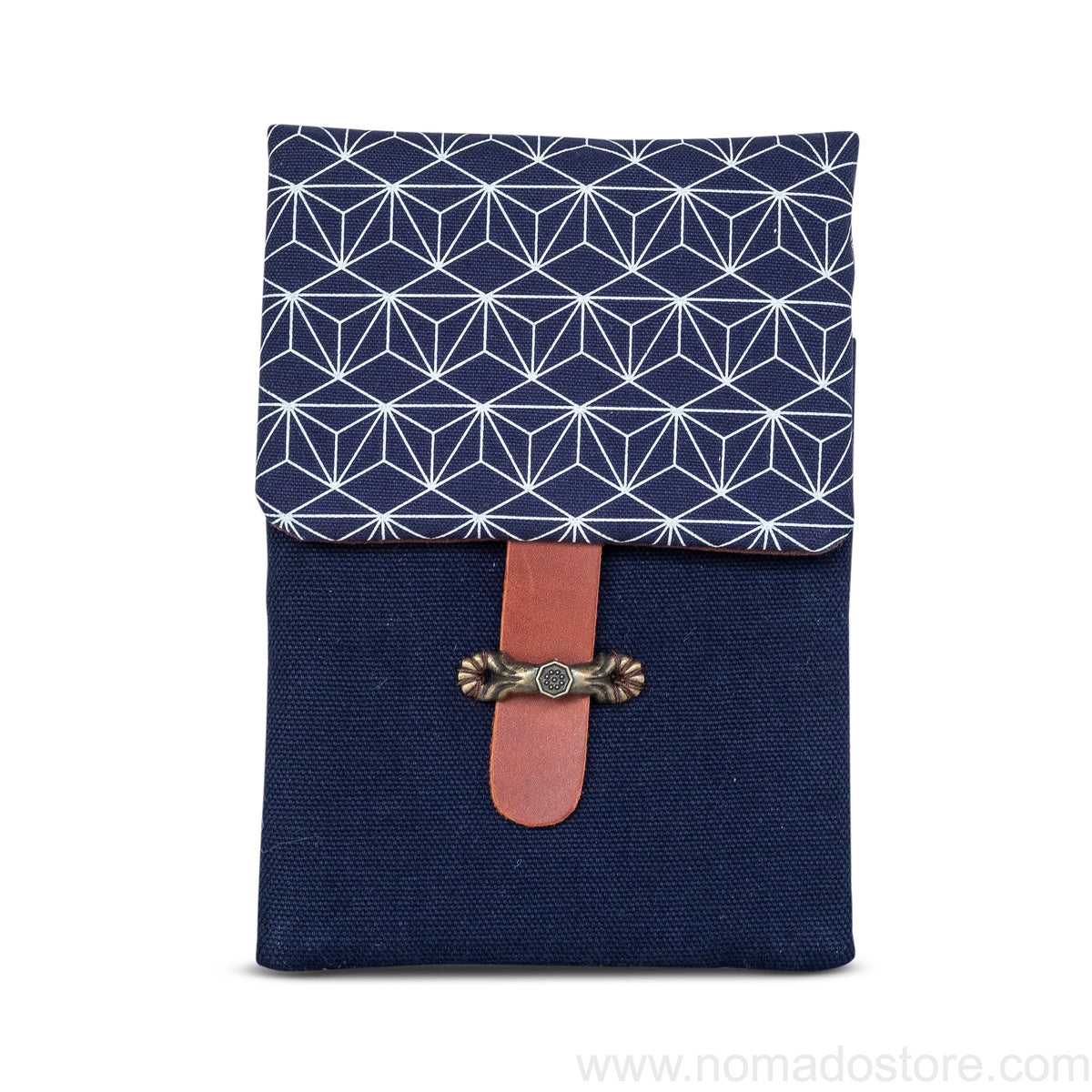 Kyoku Haku Seven-pen window grille pattern flip-top pen case (4 options)