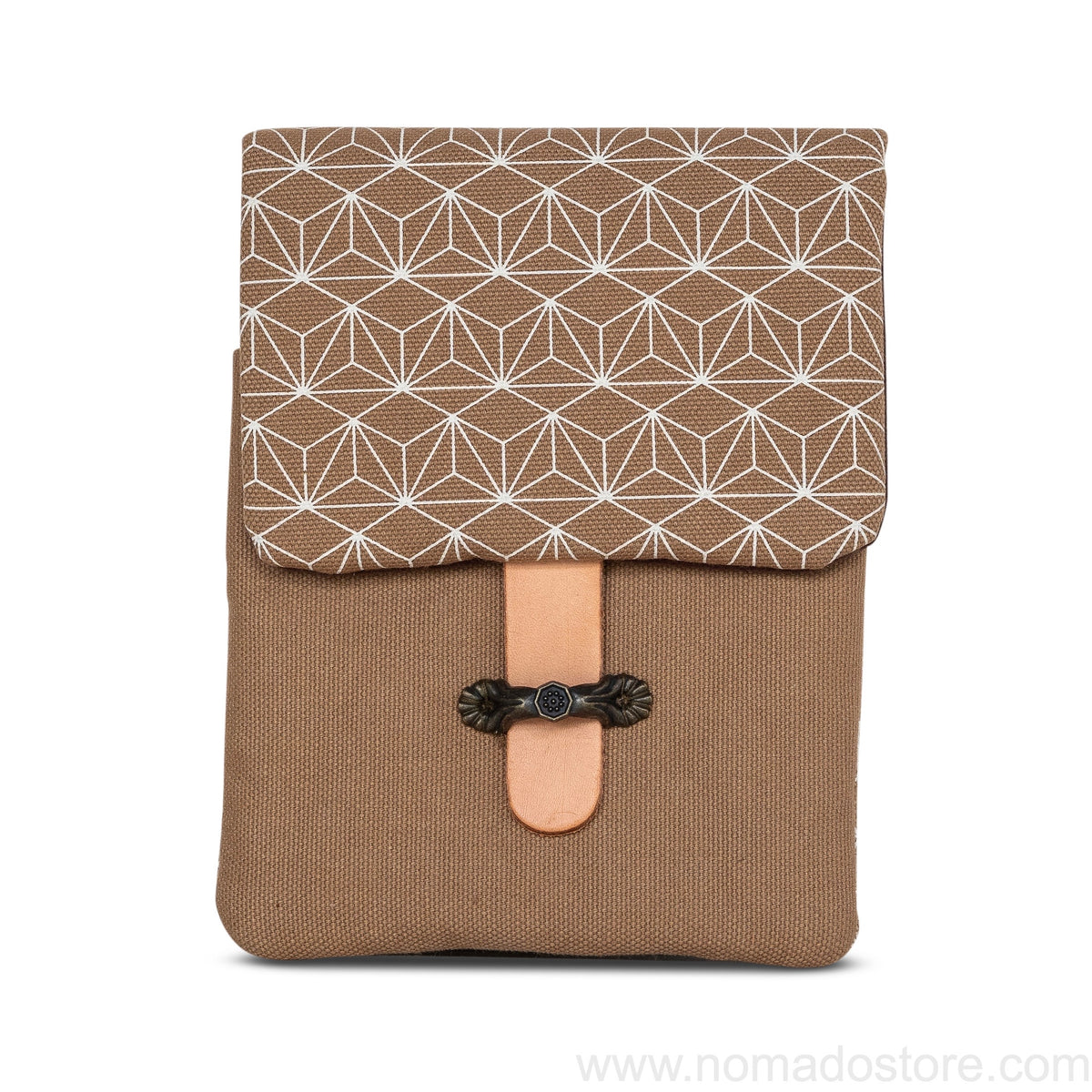 Kyoku Haku Seven-pen window grille pattern flip-top pen case (4 options)