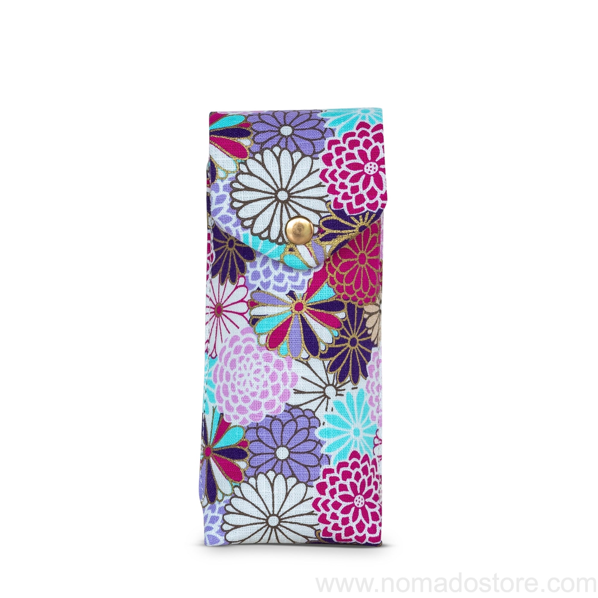 Kyoku Haku Double Pen Case Dahlia pattern (2 colours)