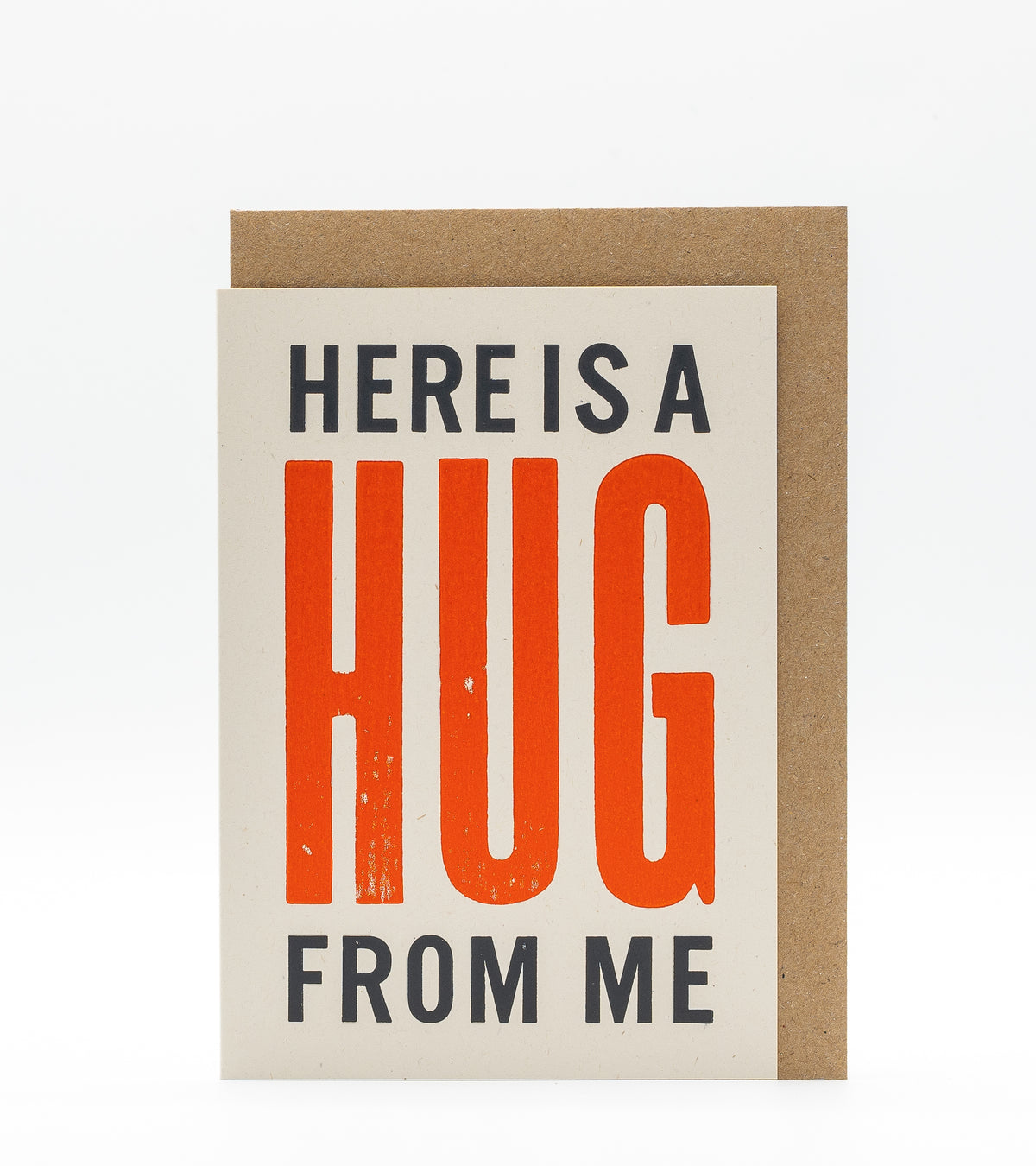 Mitchell-Finch letterpress card : Hug