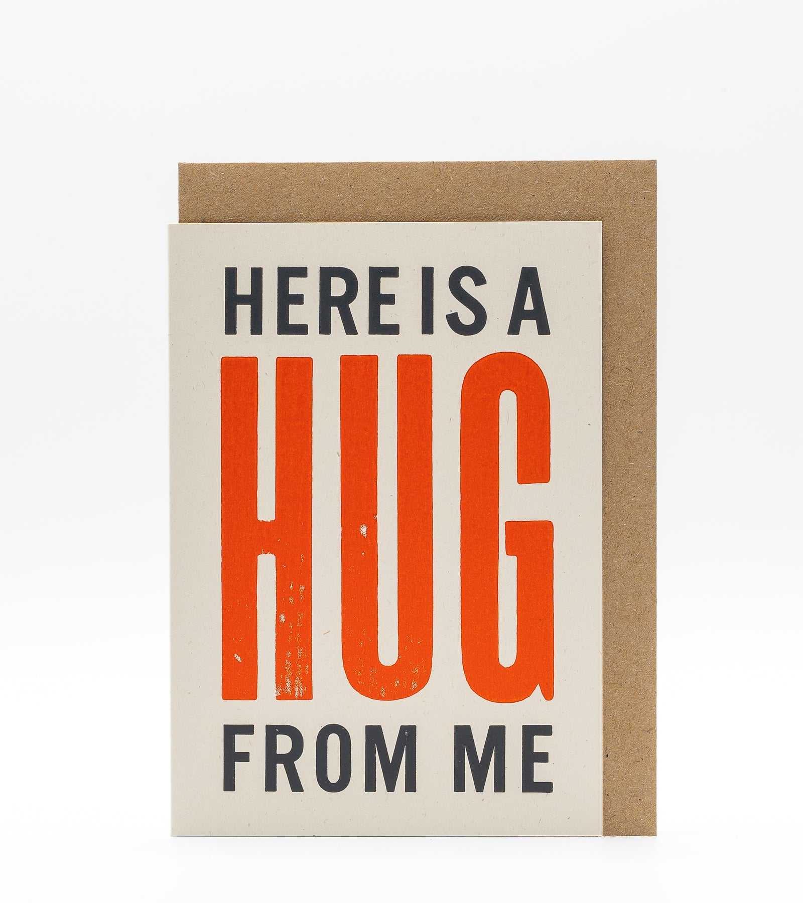 Mitchell-Finch letterpress card : Hug