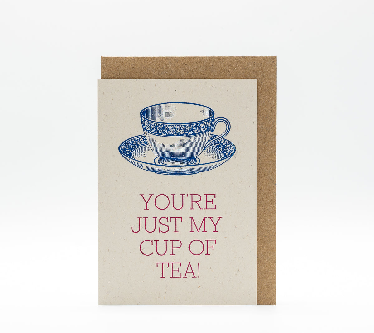 Mitchell-Finch letterpress card : Cup of Tea