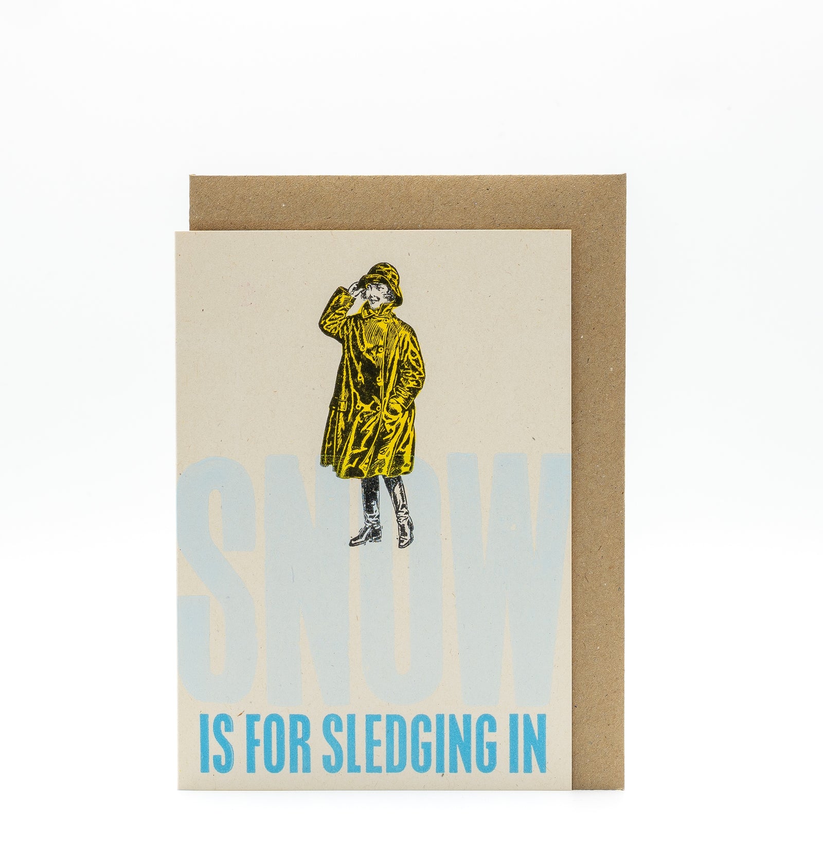 Mitchell-Finch letterpress card : Snow