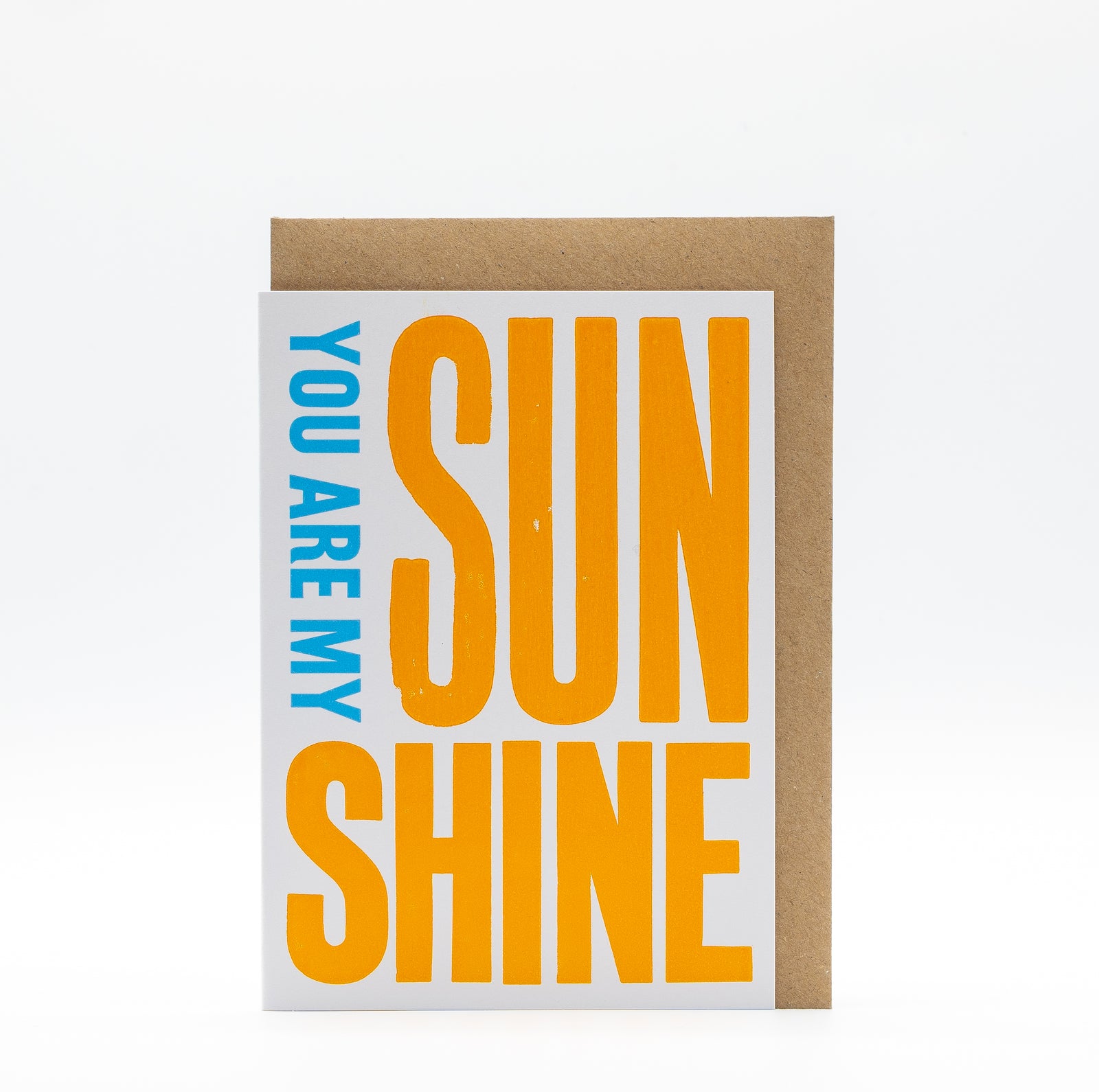 Mitchell-Finch letterpress card : Sunshine