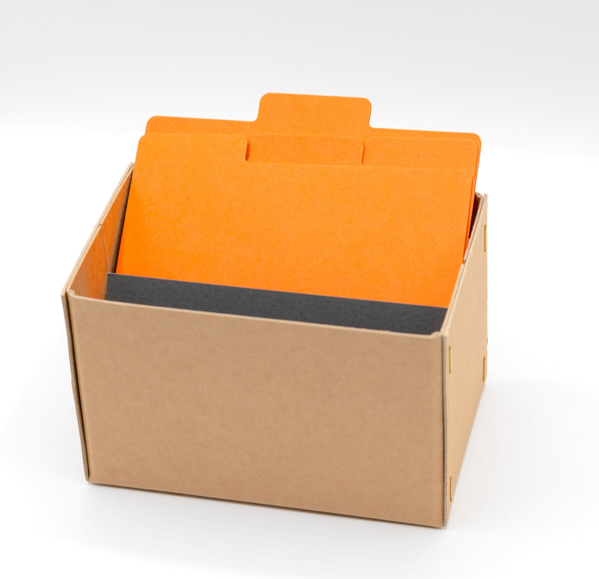 Notebook archive boxes with dividers