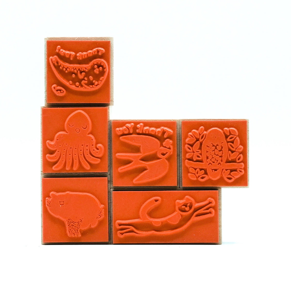 Itsuko Naka Rubber Stamps : 7 designs