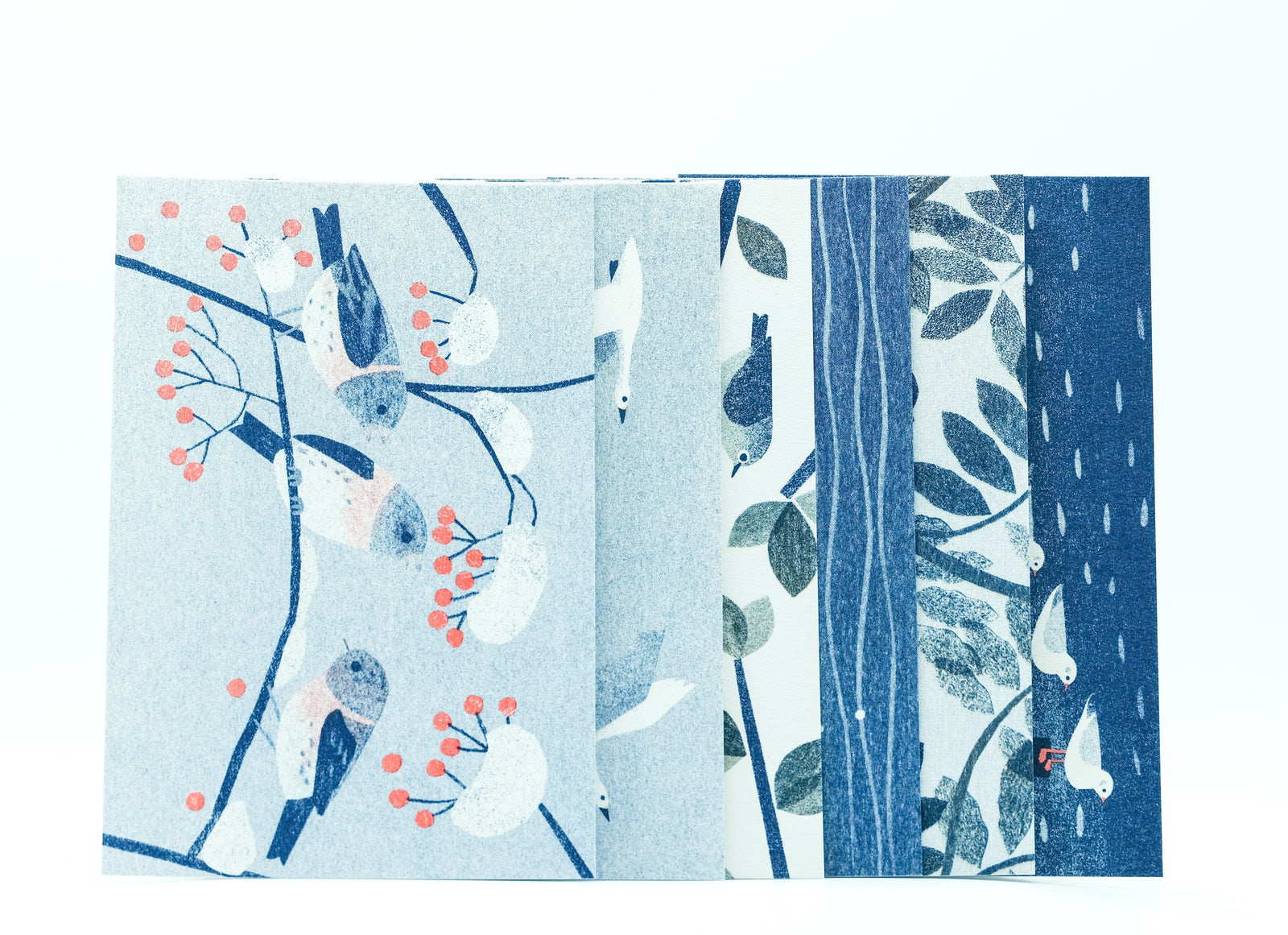 Itsuko Naka Set of 6 Seasonal Birds Postcards