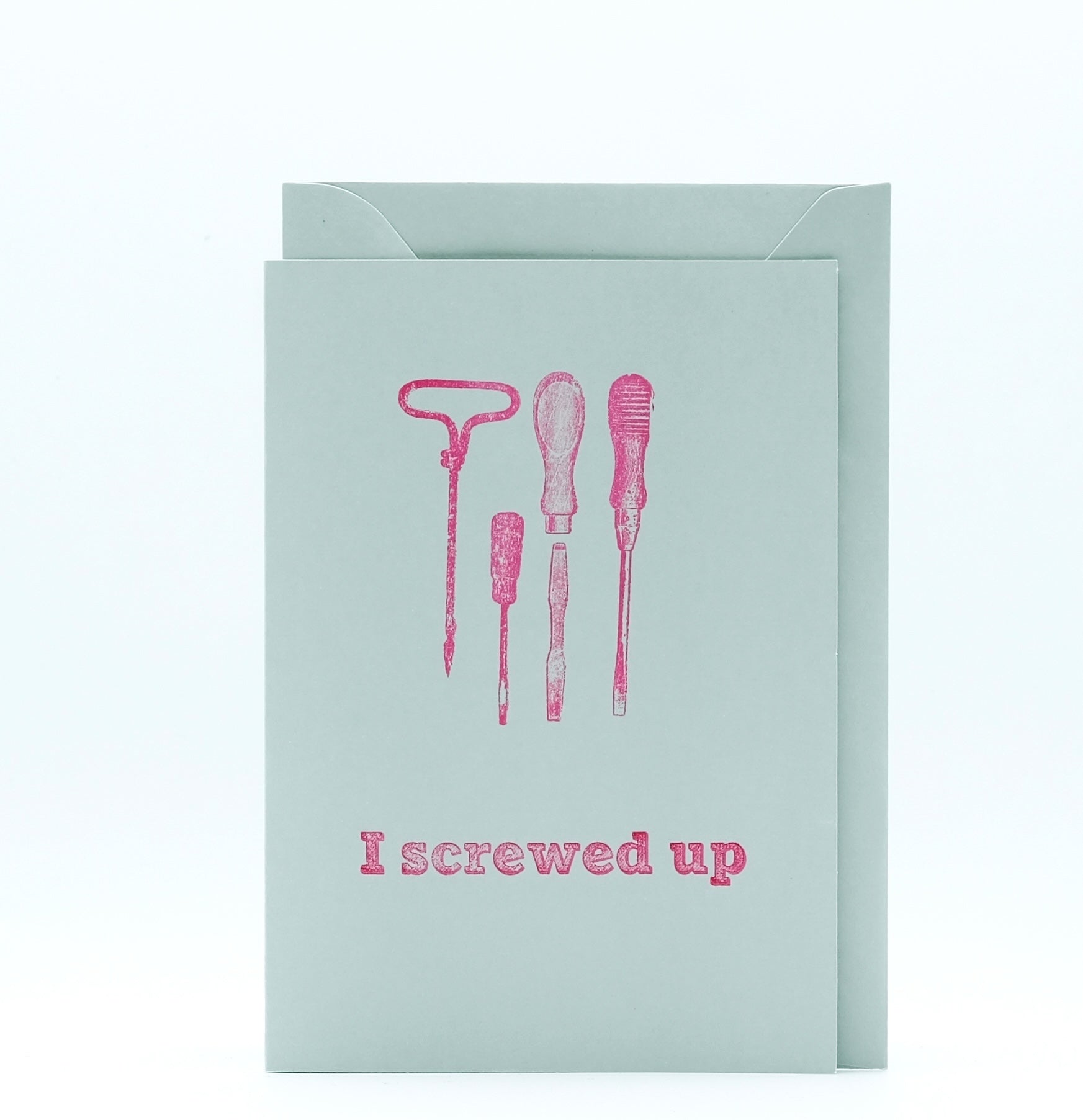 Nomado Kappan "I Screwed Up" Letterpress Card