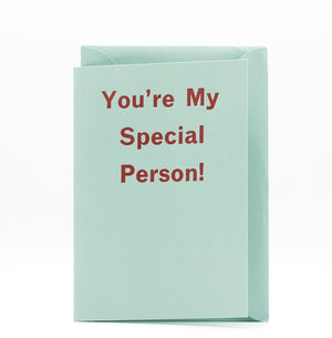 Nomado Kappan "Special Person" Letterpress Card (3 colours)