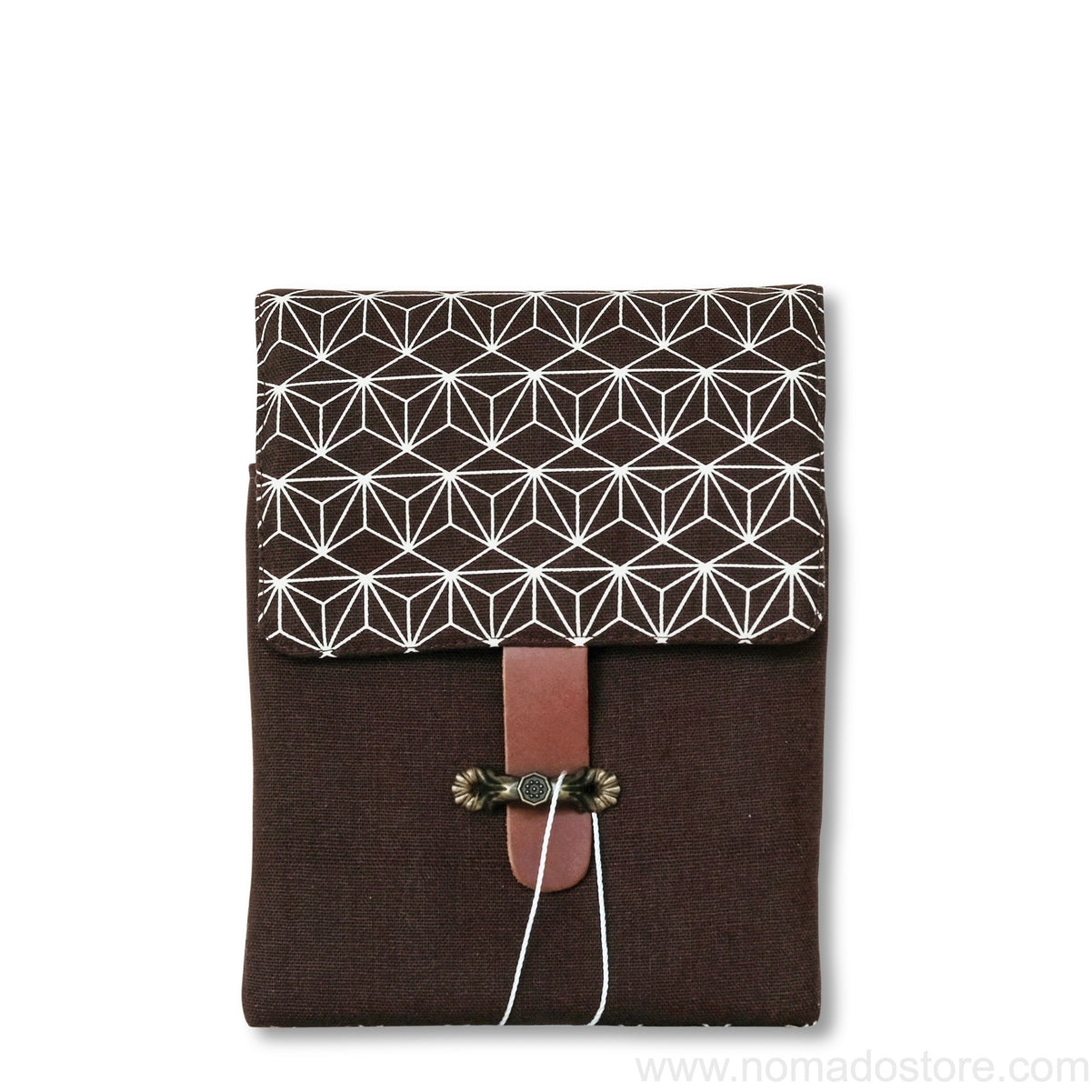 Kyoku Haku Seven-pen window grille pattern flip-top pen case (4 options)