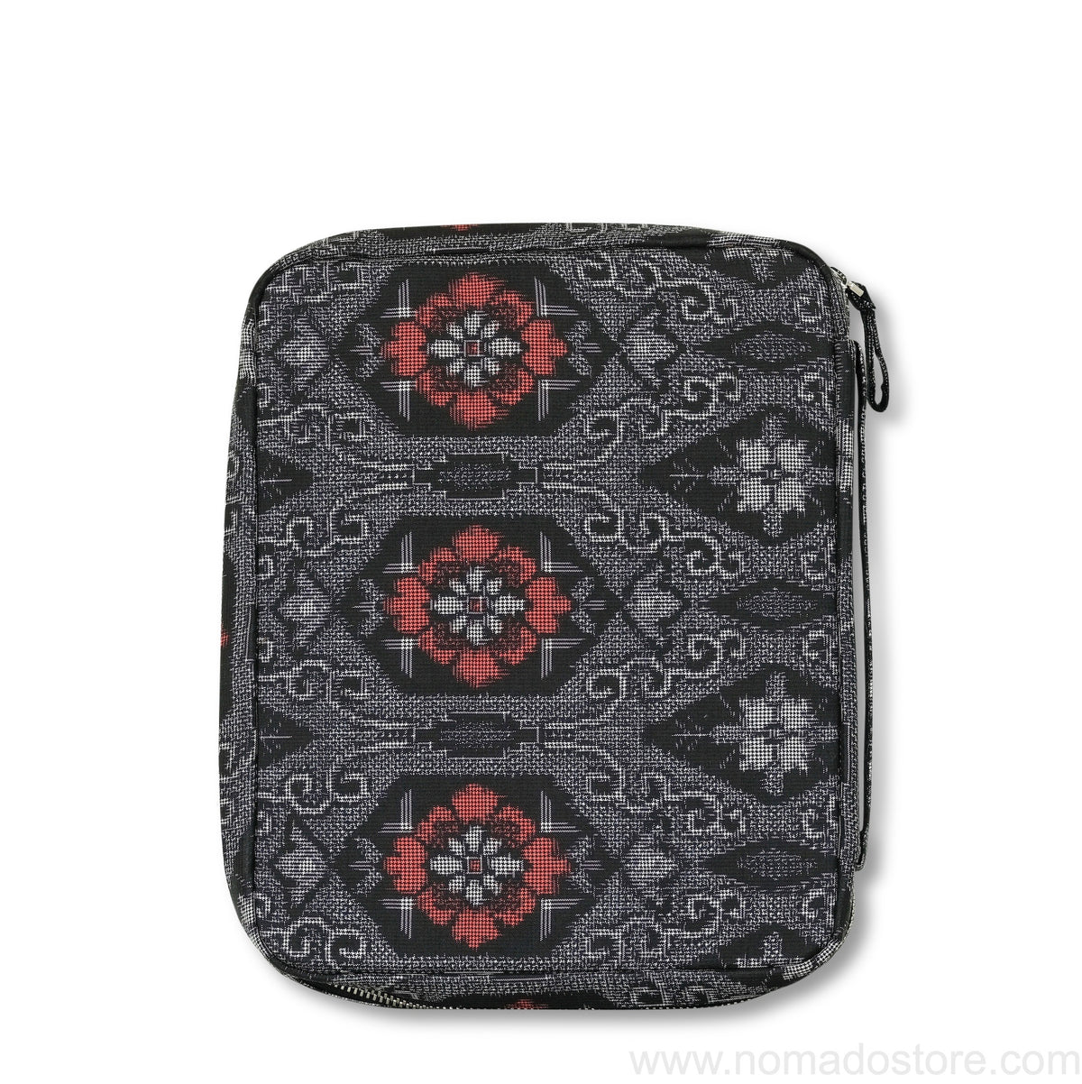 Kyoku Haku 9-piece pen case with notebook slot (Black Kimono design)