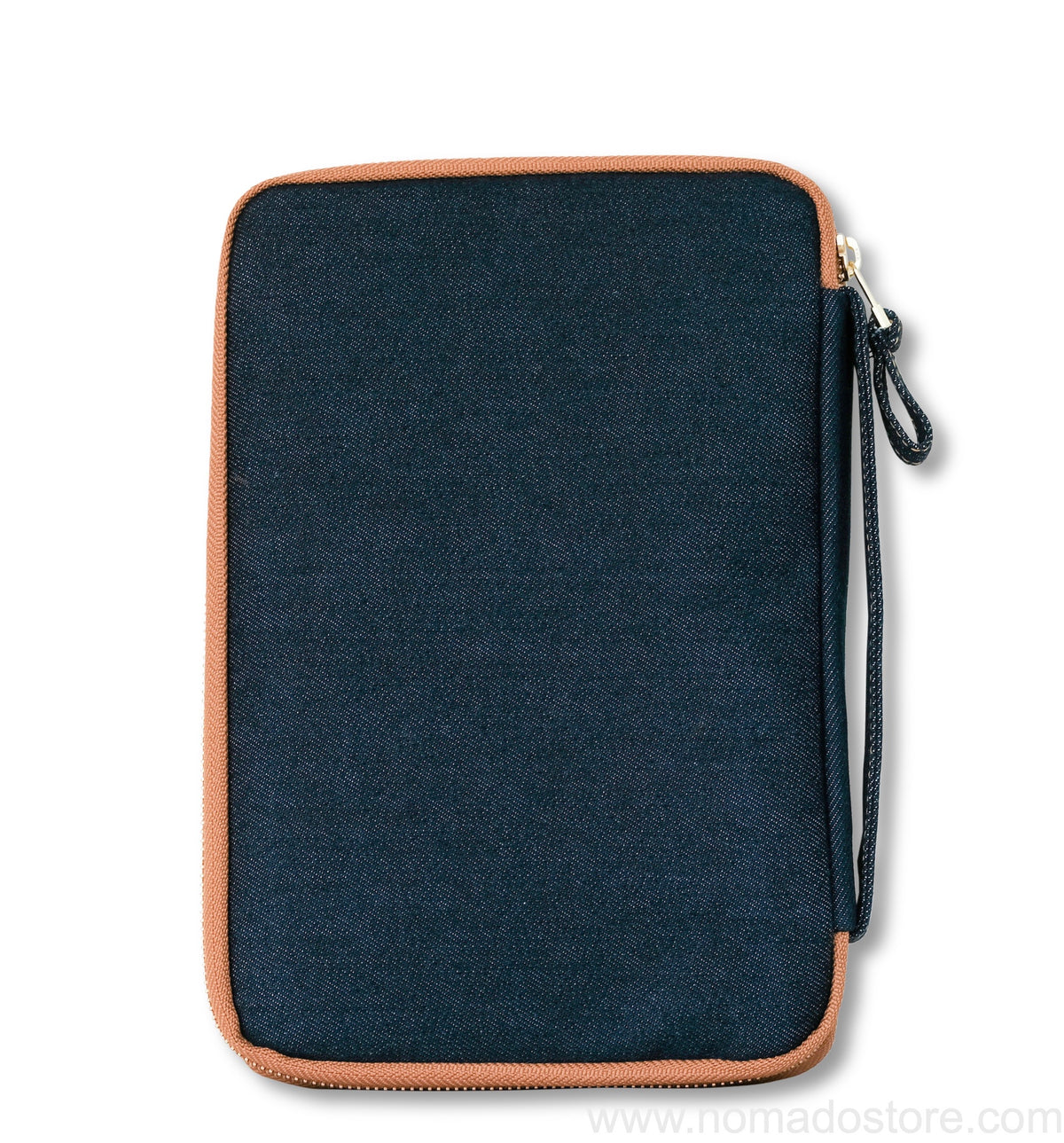 Kyoku Haku 10-piece pen case with notebook slot (deep blue denim)