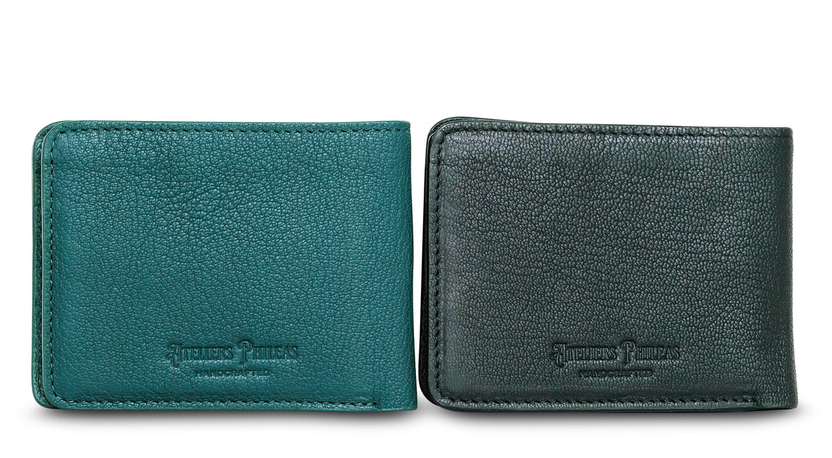 Ateliers Phileas Passepartout Slim Wallet (Black or Japanese Indigo)