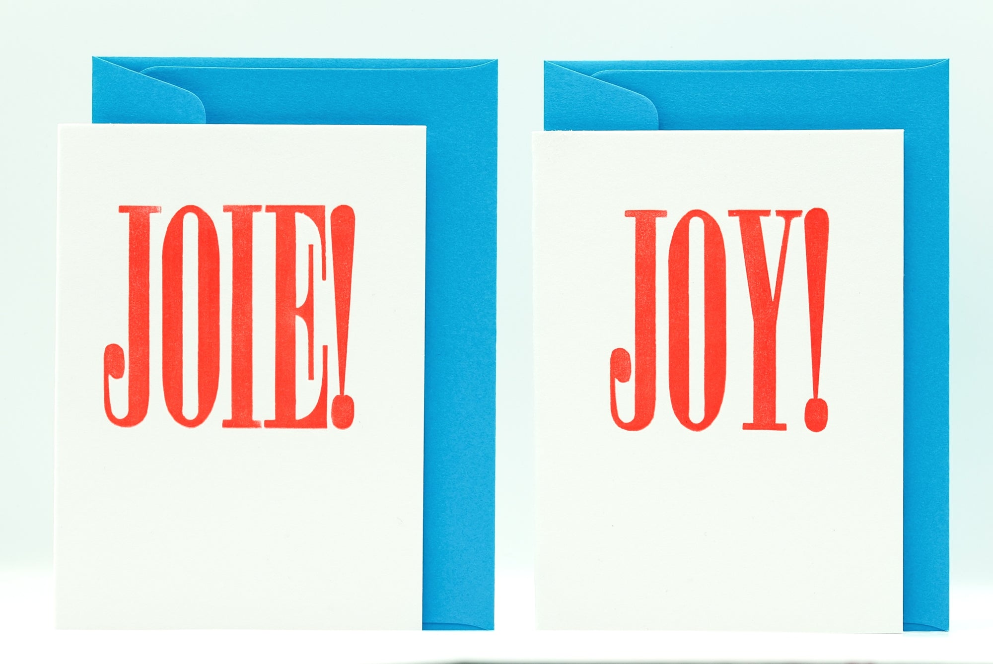 Nomado Kappan "JOY/JOIE" Letterpress Card (English or French)