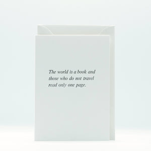 Nomado Kappan "Travel" Letterpress Card