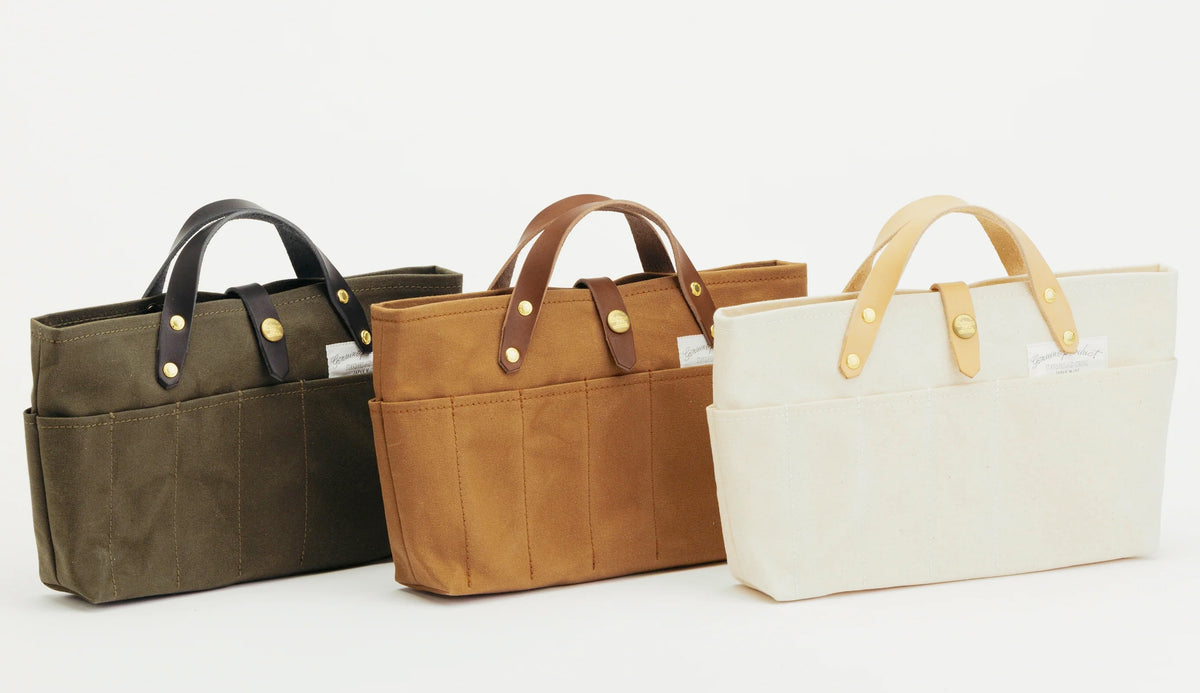 The Superior Labor paraffin canvas mini bag (3 colours)