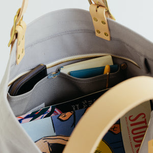 Superior Labor engineer tote bag S (grey canvas/3 options) - NOMADO Store 