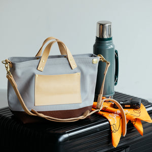 The Superior Labor Engineer Shoulder Bag XS (grey canvas/4 options) - NOMADO Store 