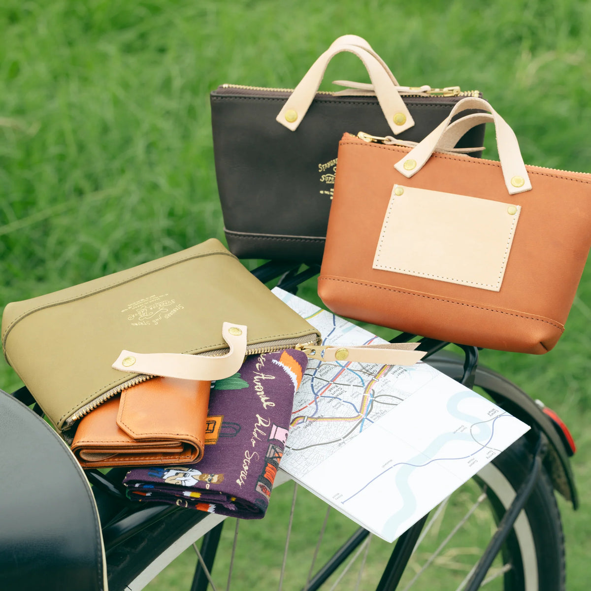 The Superior Labor all leather Engineer Pouch (3 colours) - NOMADO Store 