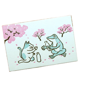 KAPPADO letterpress card : Cheers under the cherry blossoms