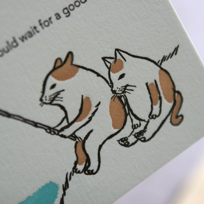 KAPPADO letterpress card : we should wait for a good chance