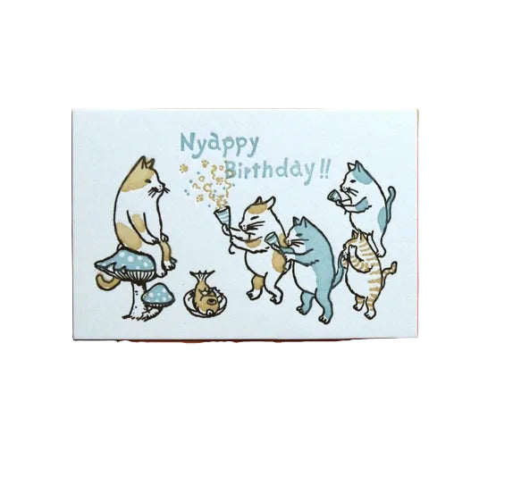 KAPPADO letterpress card : Nyappy Birthday