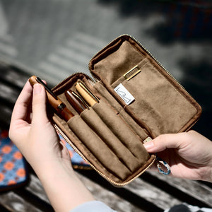 Kyoku Haku Zippered 3 Slots Pen Case (4 patterns)