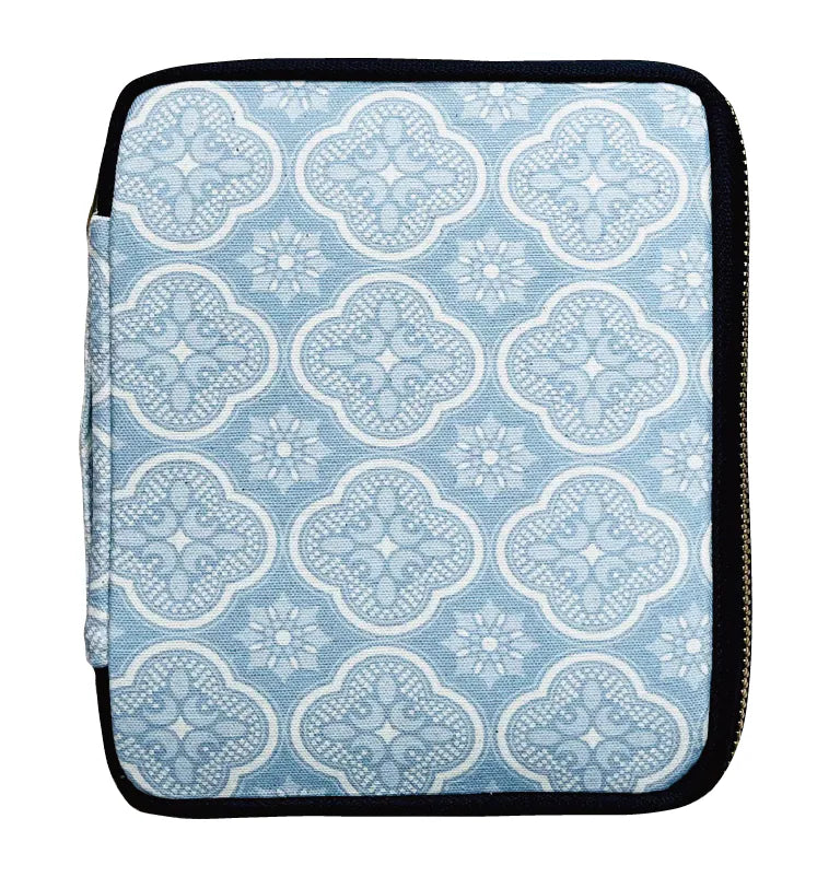 Kyoku Haku Zippered 10 Slots Pen Case (Begonia Blossom/2 colours)