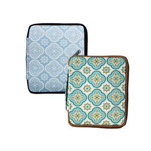Kyoku Haku Zippered 10 Slots Pen Case (Begonia Blossom/2 colours)