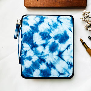 Kyoku Haku 10-piece pen case (dyed indigo, 2 patterns) - NOMADO Store 