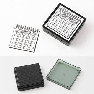 Midori - Paintable stamp - Pre-inked calendar