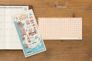 2024 Diary Traveler's Notebook Plastic Underlay (Regular size). PREORDER