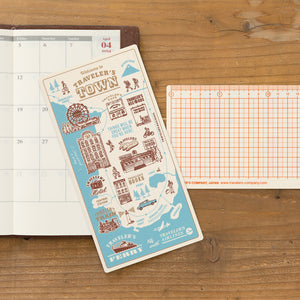 2024 Diary Traveler's Notebook Plastic Underlay (Regular size). PREORDER