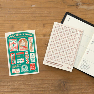 2024 Diary Traveler's Notebook Plastic Underlay Passport size. PREORDER
