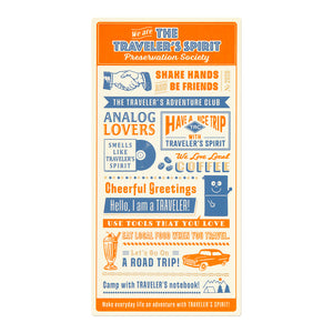 2026 Diary Traveler's Notebook (TRC) Plastic Underlay (Regular size) PREORDER